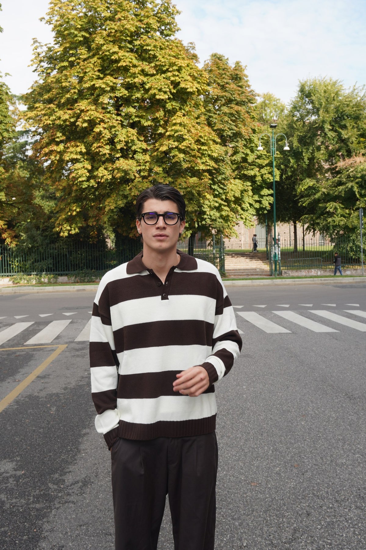 Polo Uomo a Righe Stile Vintage