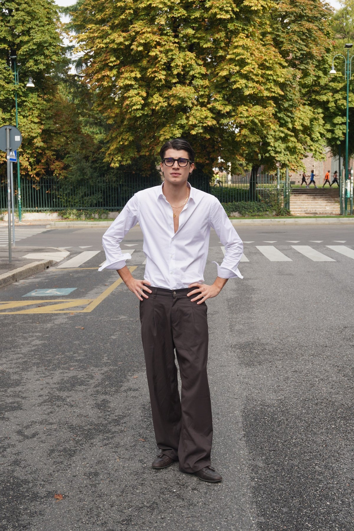 Pantalone marrone Chocolate da uomo - foto prodotto 2