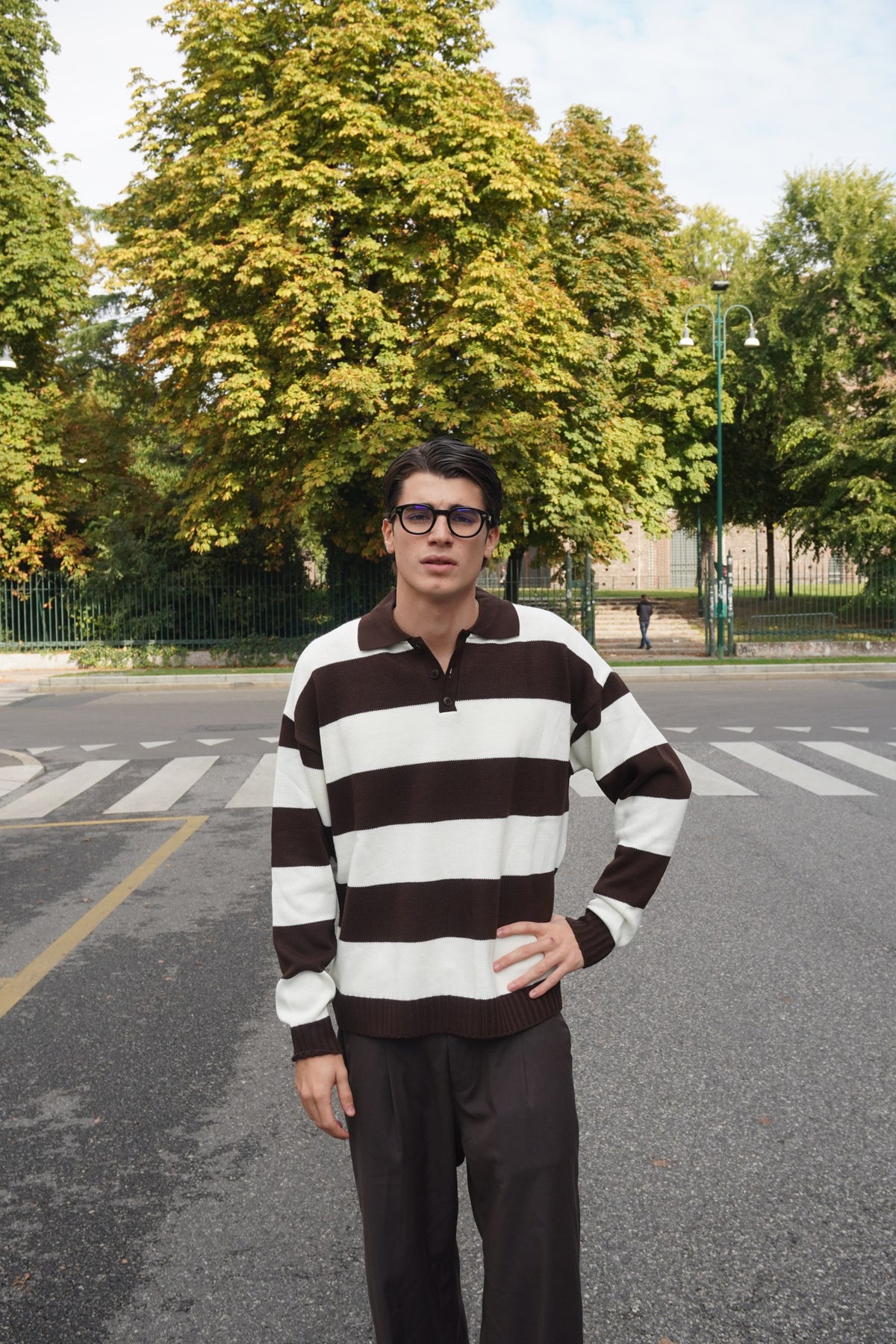 Polo Uomo a Righe Stile Vintage
