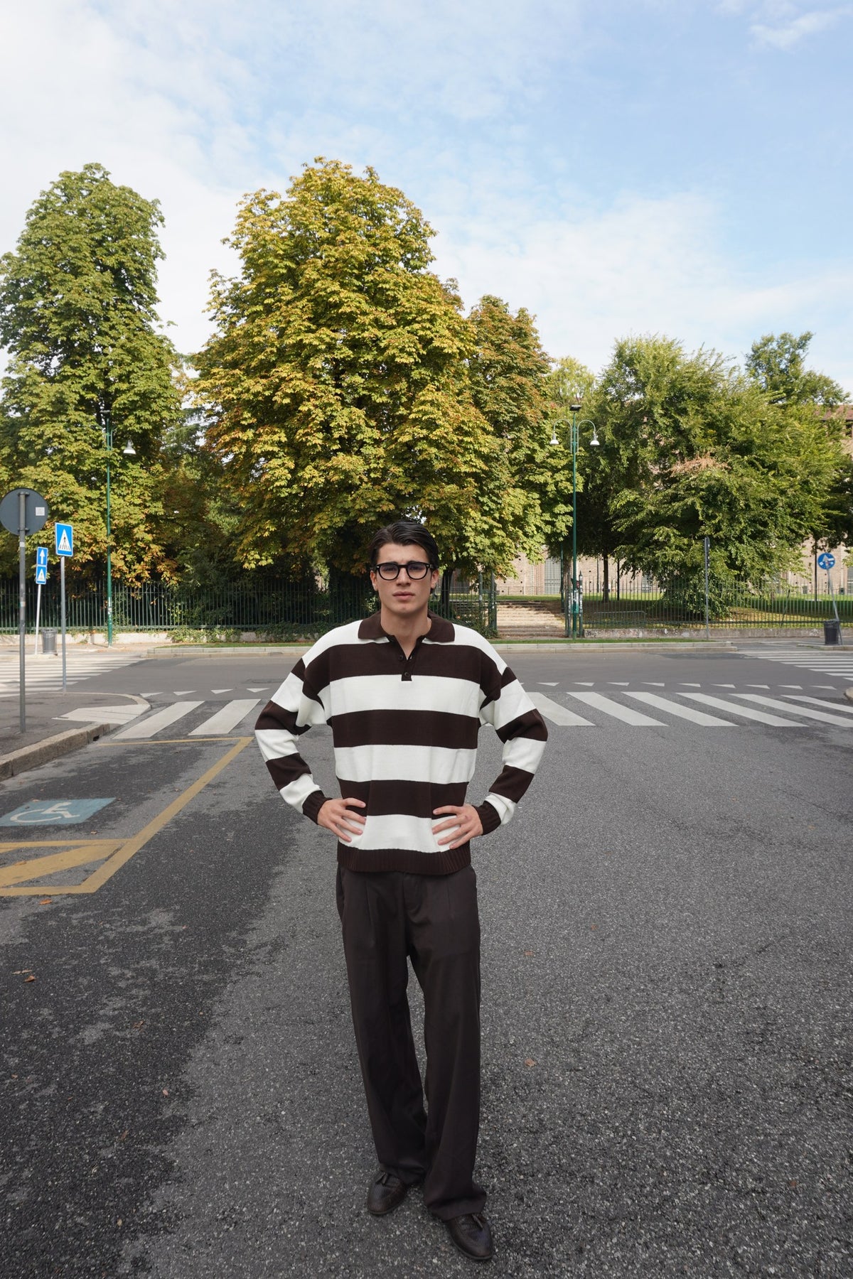 Polo Uomo a Righe Stile Vintage