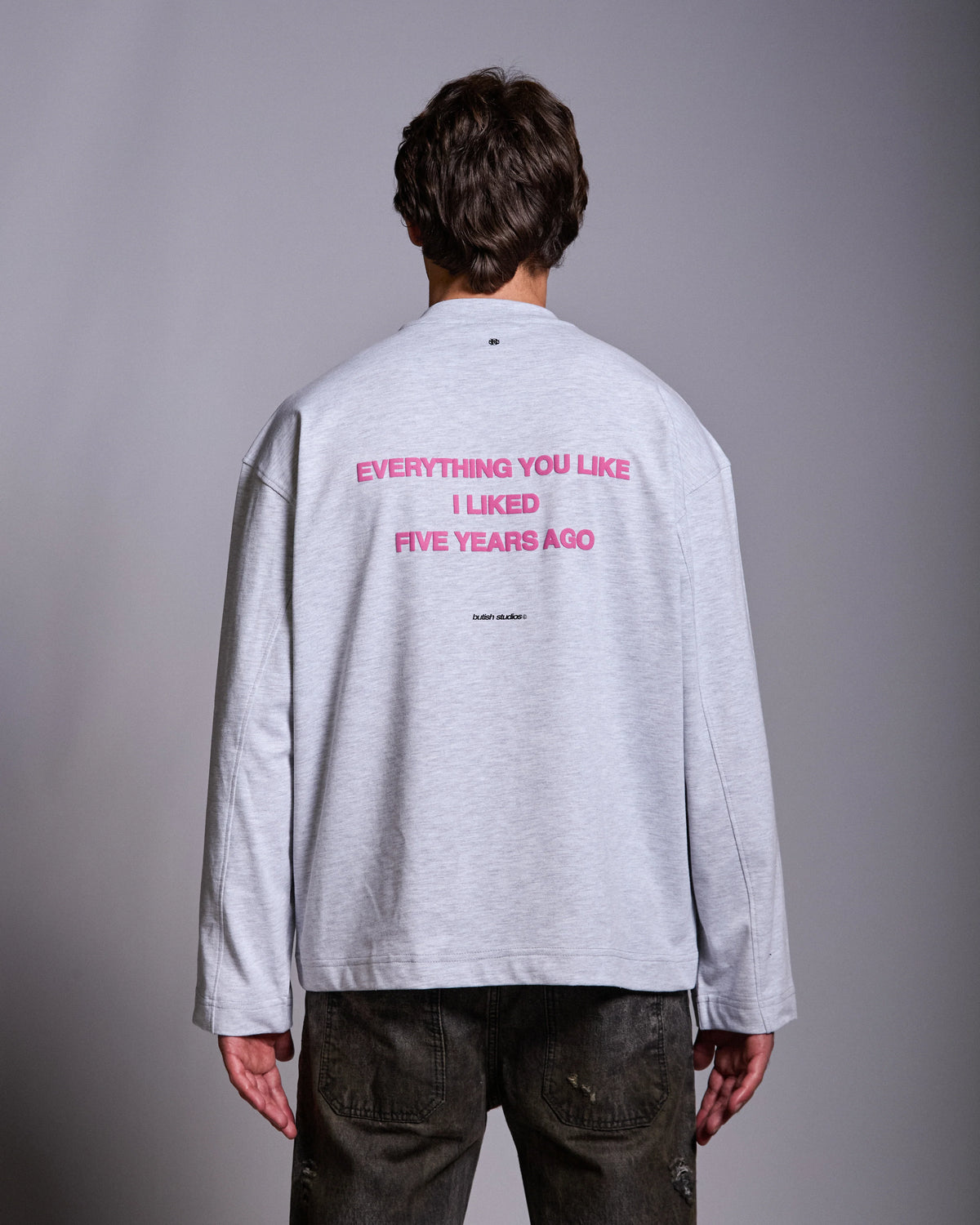 FIVE YEARS AGO LIGHT GREY - LONGSLEEVE