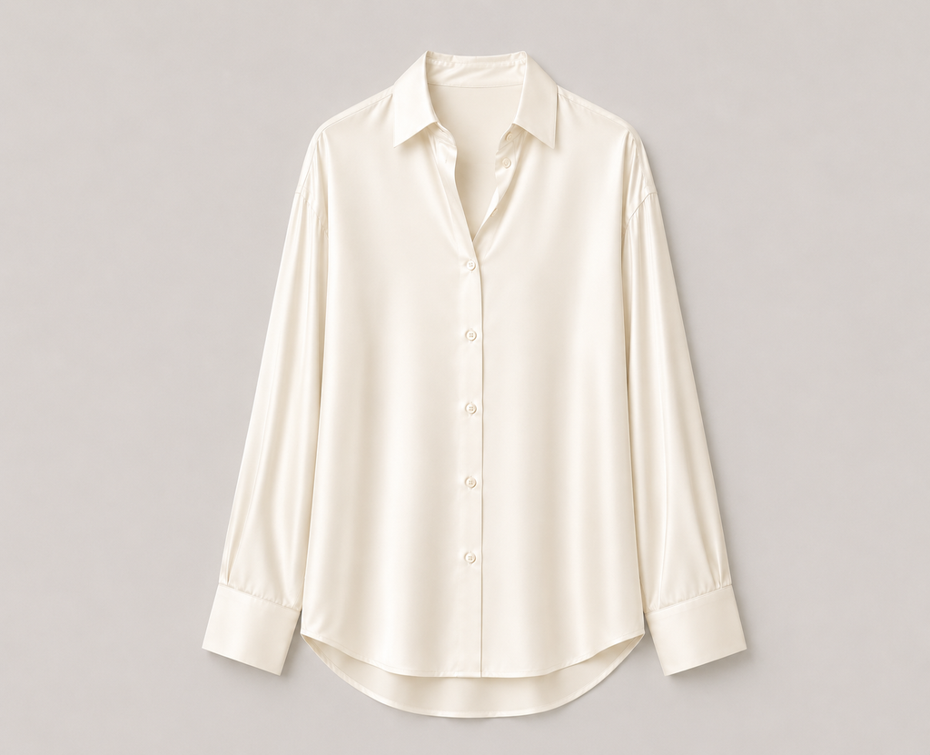 Camicia Satin Avorio