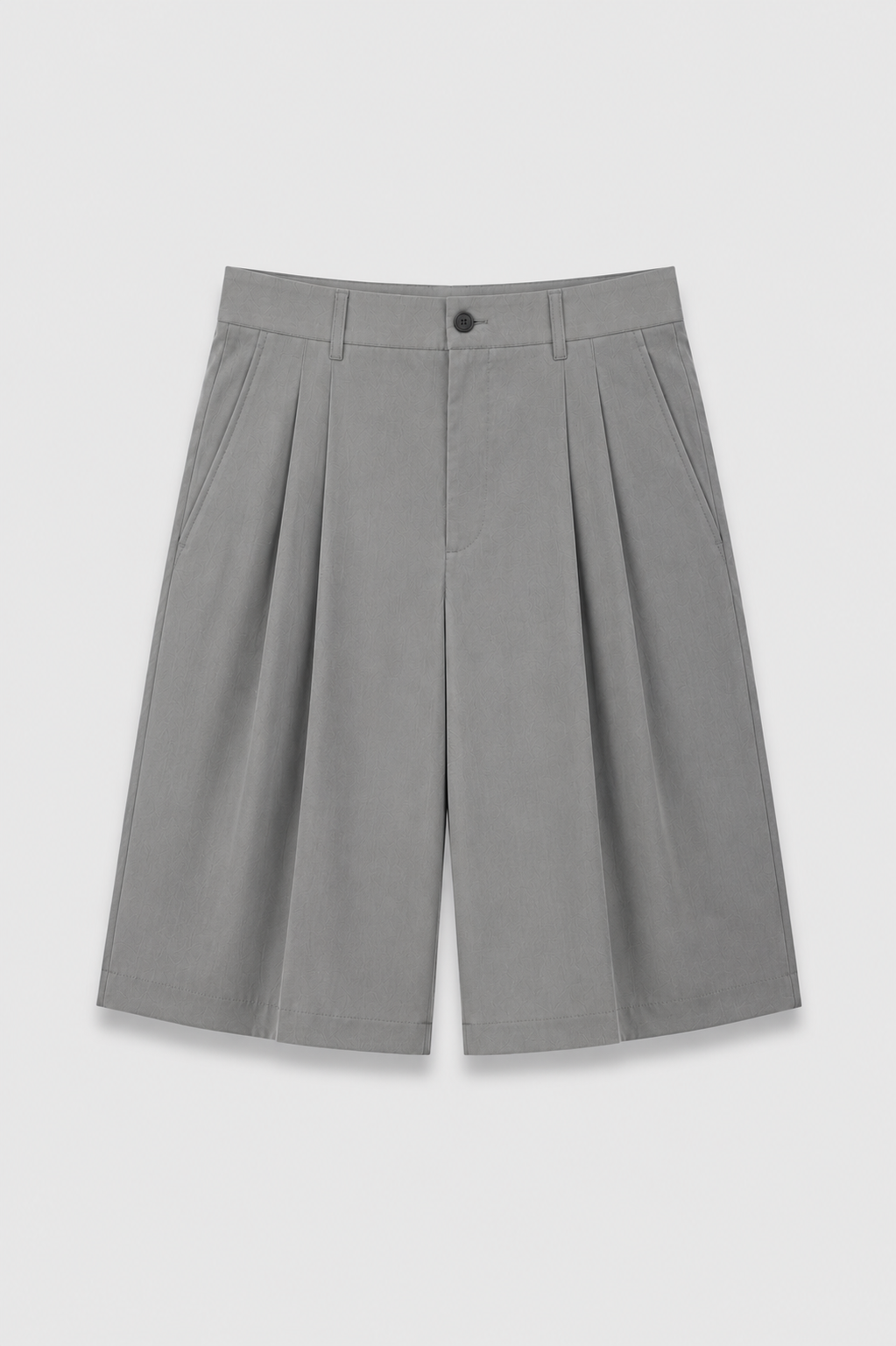 Milano Pleated Bermuda Grey