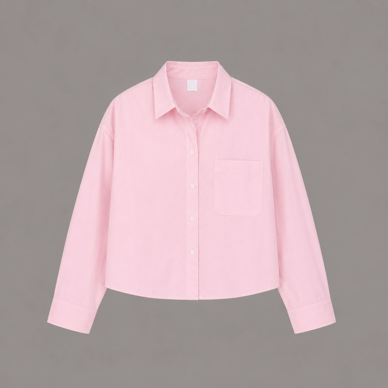 Camicia Cropped Rosa