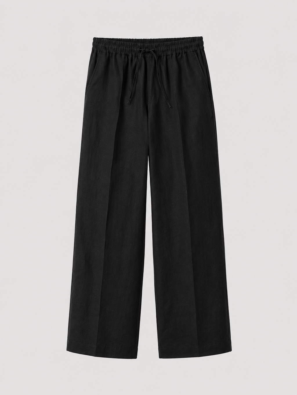 Pantalone Linen Relaxed Black