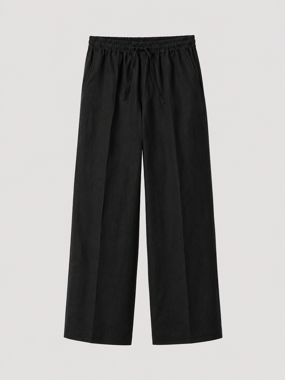 Pantalone Linen Relaxed Black
