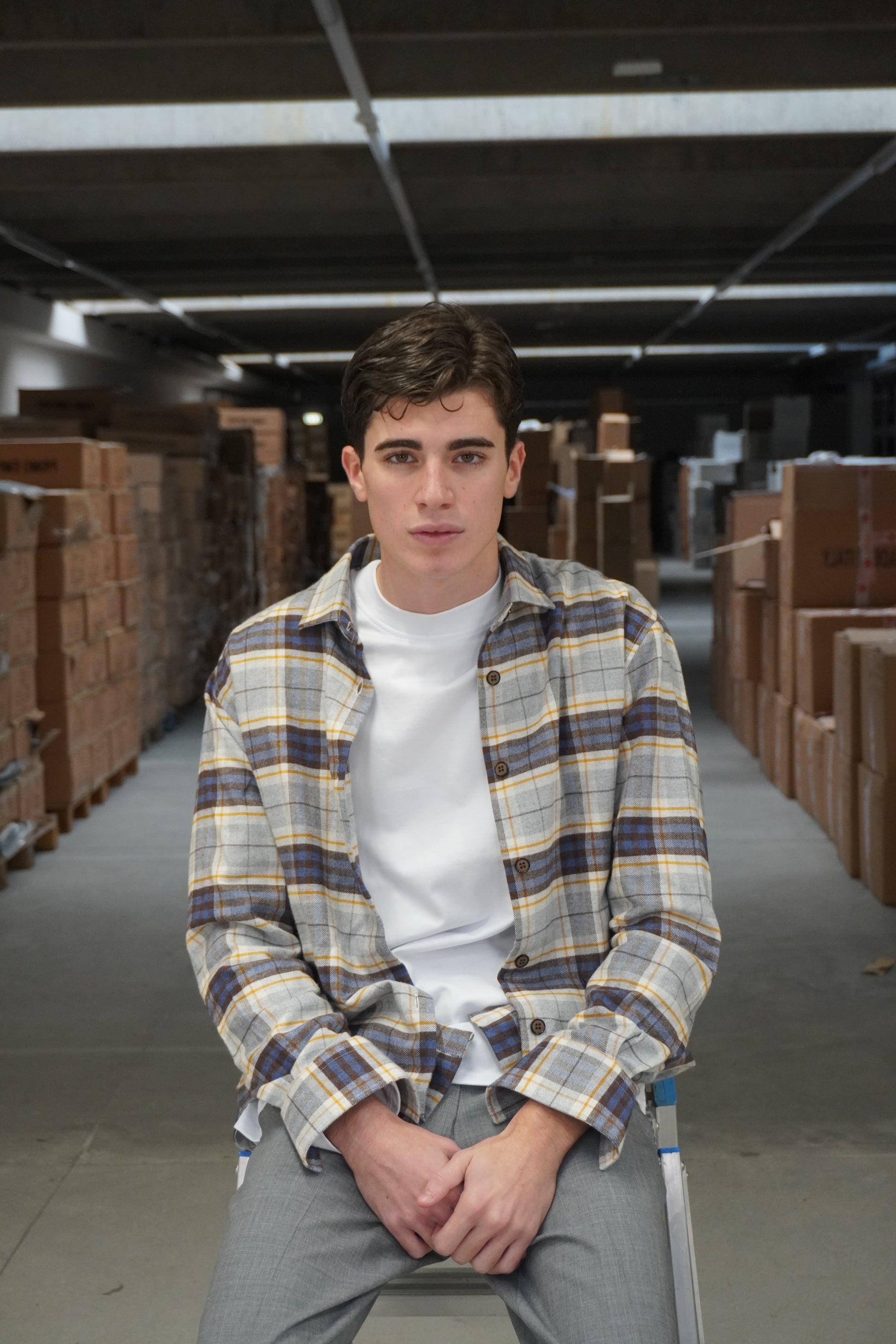 CAMICIA FLANELLA GIALLA