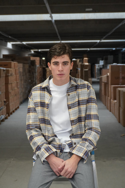 CAMICIA FLANELLA GIALLA