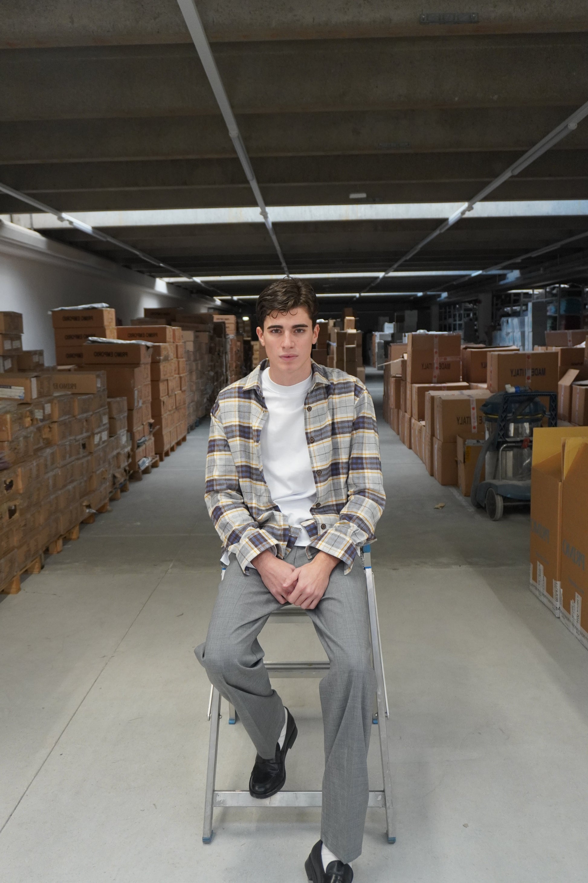 CAMICIA FLANELLA GIALLA