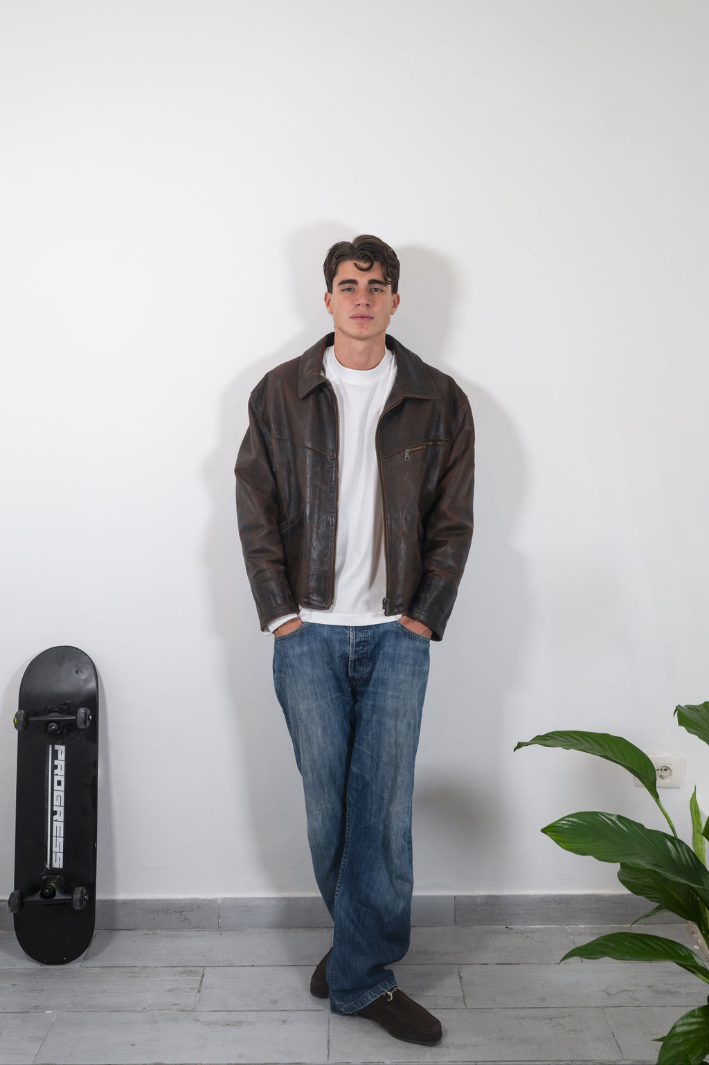 Bomber Distressed Luxe