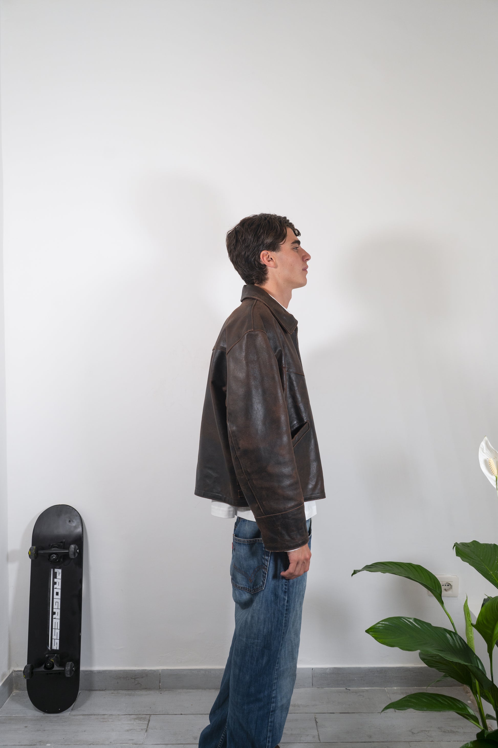 Bomber Distressed Luxe