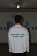 WHITE LONGSLEEVE OFF THE FEED