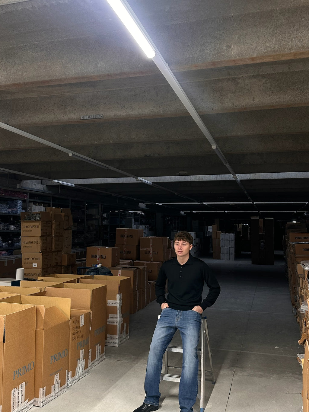 POLO LONG SLEEVE BLACK