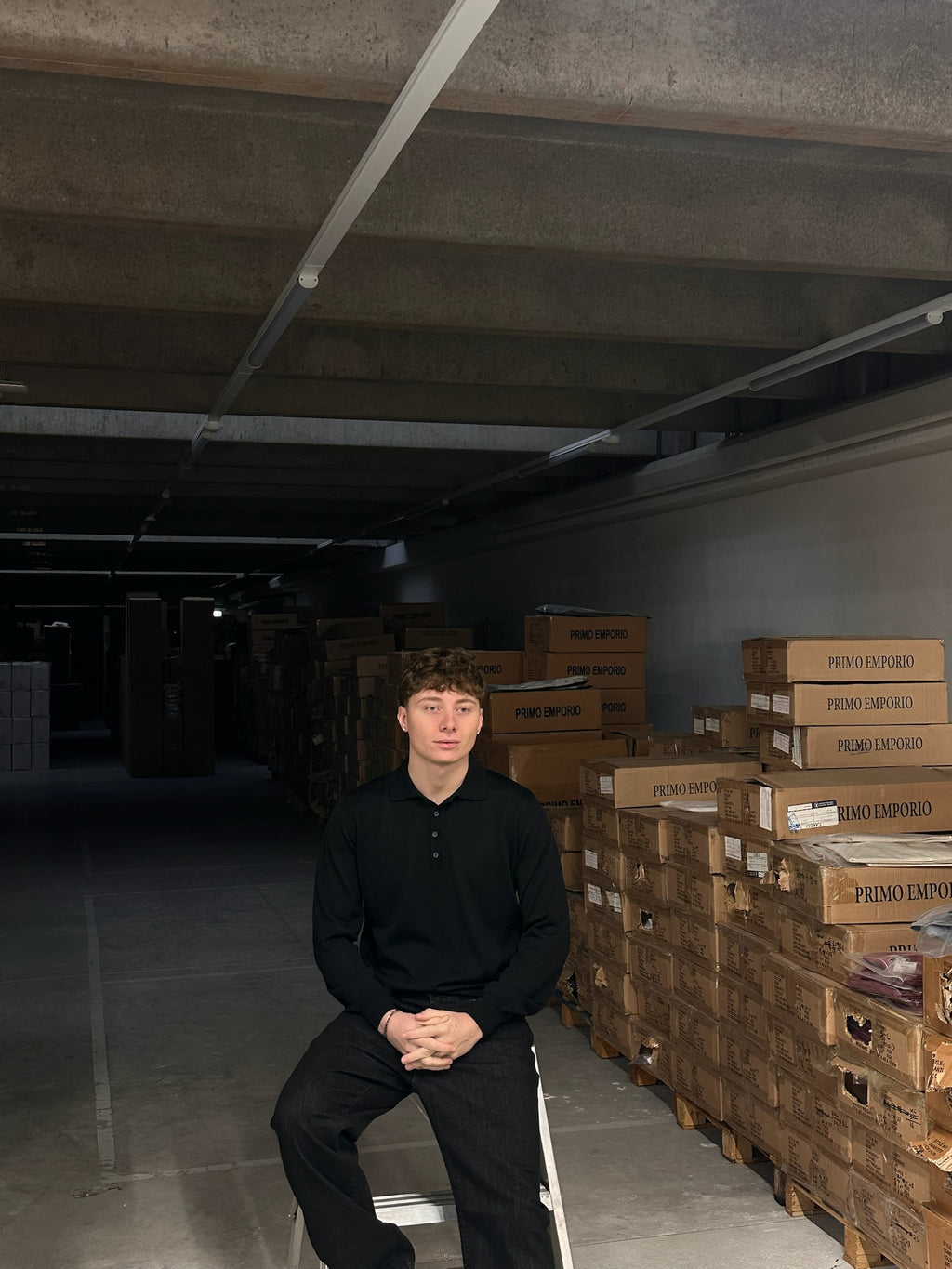 POLO LONG SLEEVE BLACK