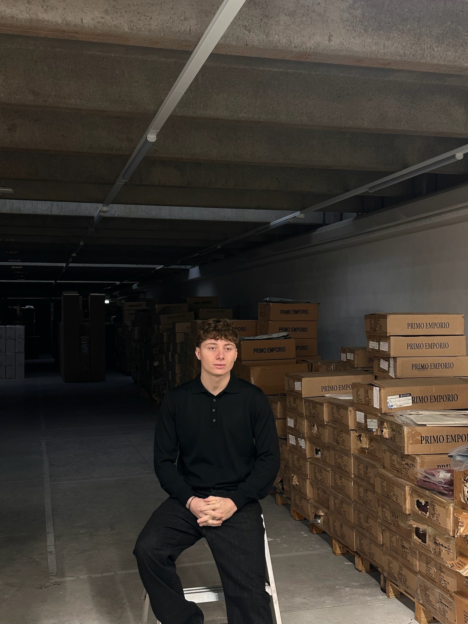 POLO LONG SLEEVE BLACK