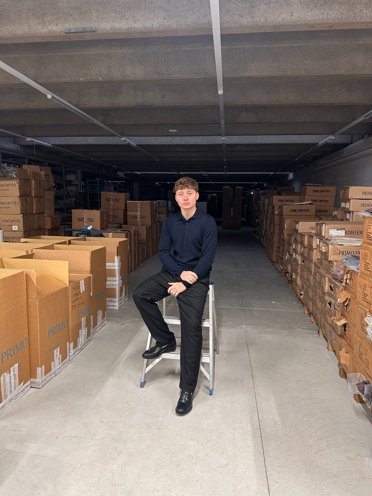 POLO LONG SLEEVE BLUE