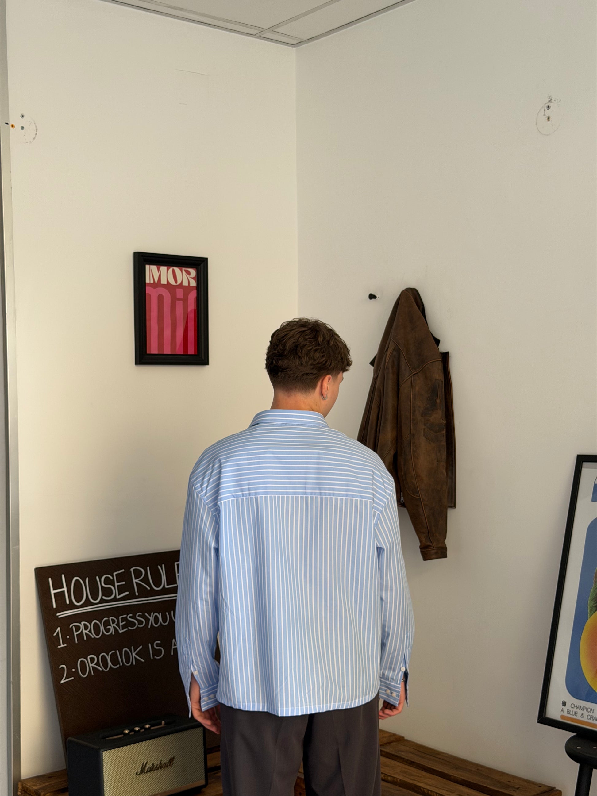 Camicia Cropped a Righe