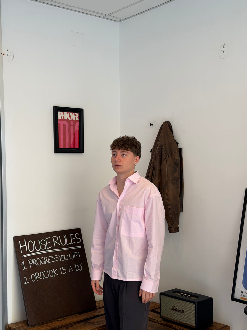 Camicia Cropped Rosa