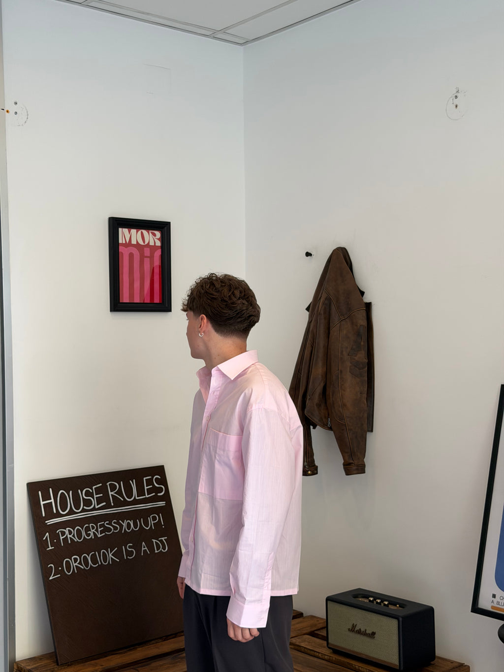 Camicia Cropped Rosa