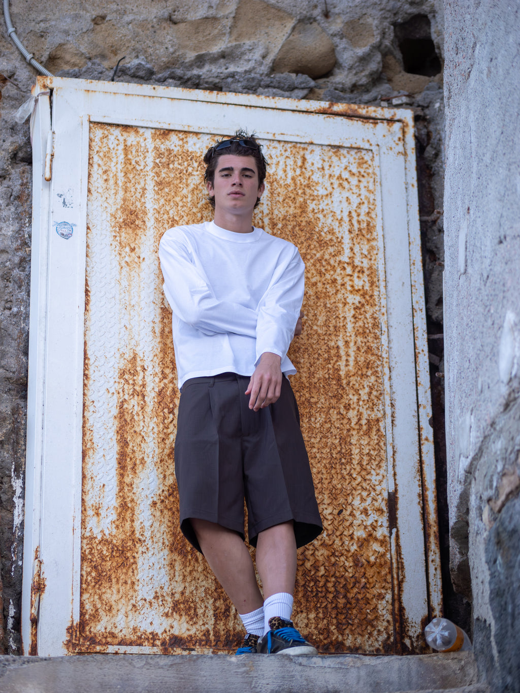 Milano Pleated Bermuda Moro