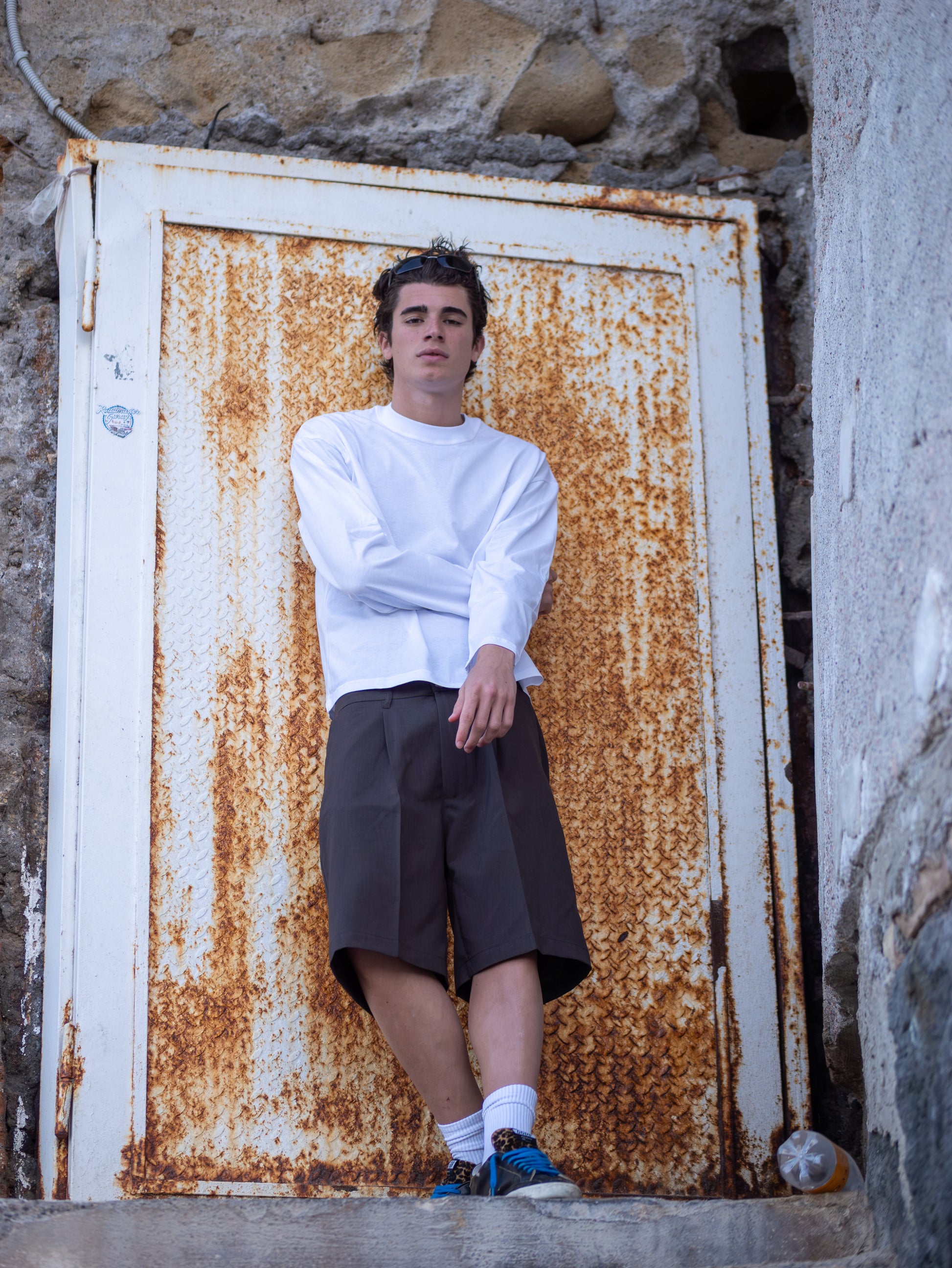 Milano Pleated Bermuda Moro