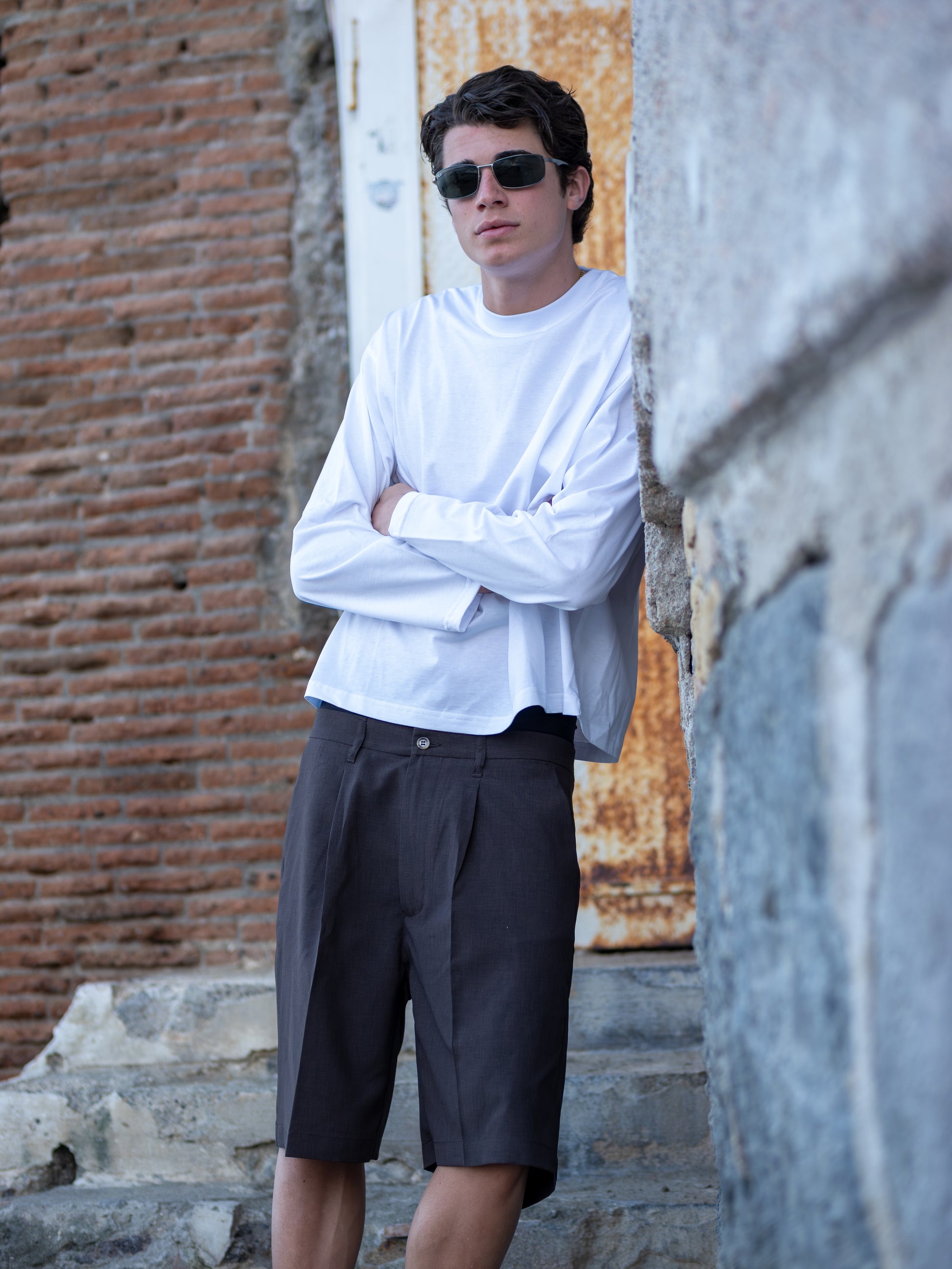 Milano Pleated Bermuda Moro