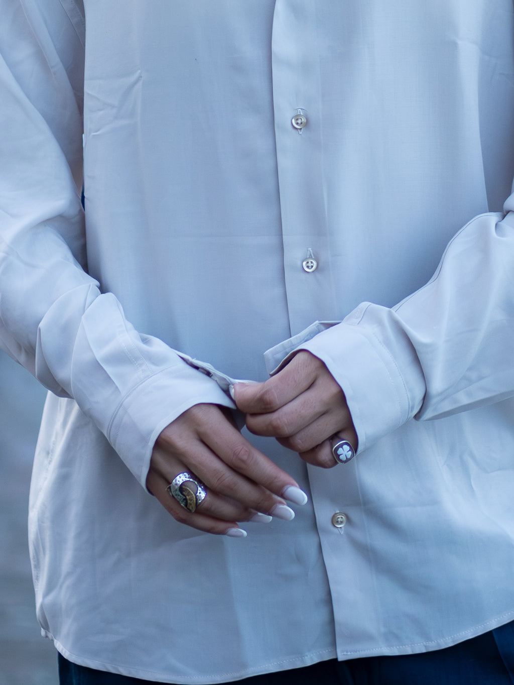 Camicia Satin Avorio