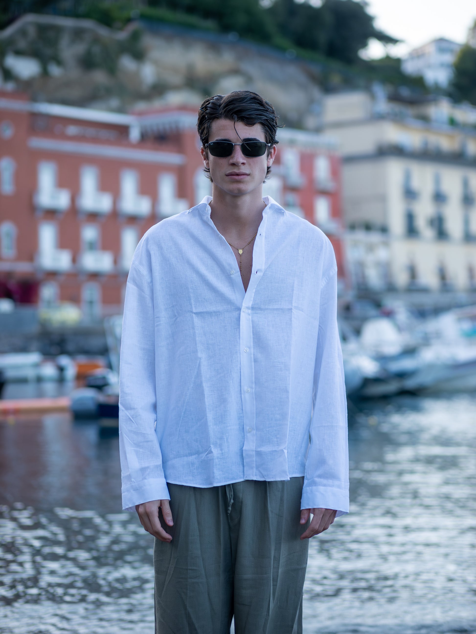 Camicia Lino White Essence
