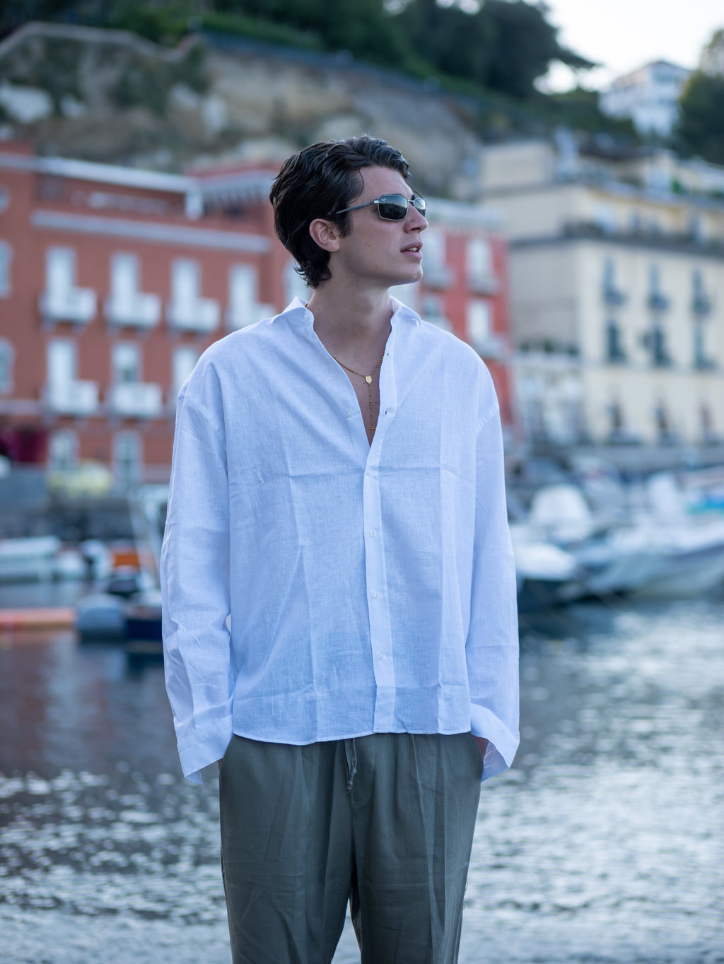 Camicia Lino White Essence