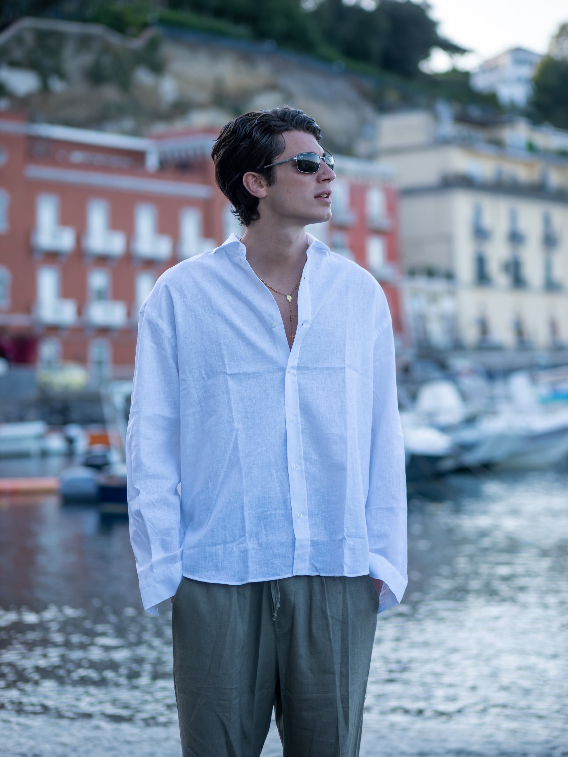 Camicia Lino White Essence