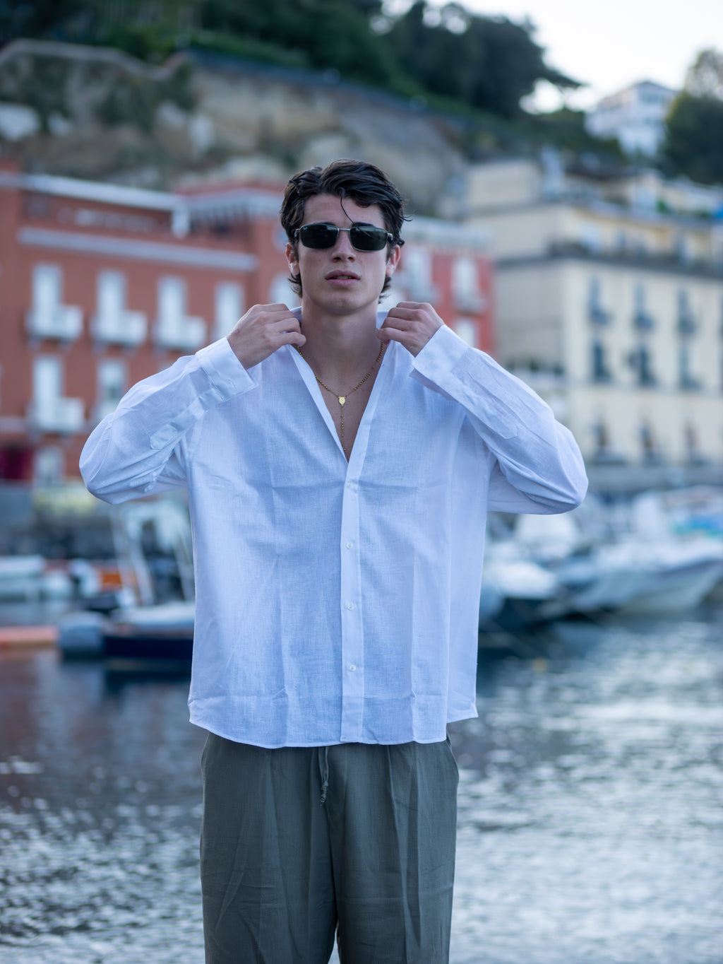 Camicia Lino White Essence
