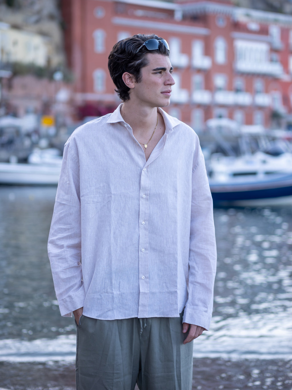 Camicia Lino Blush Essence