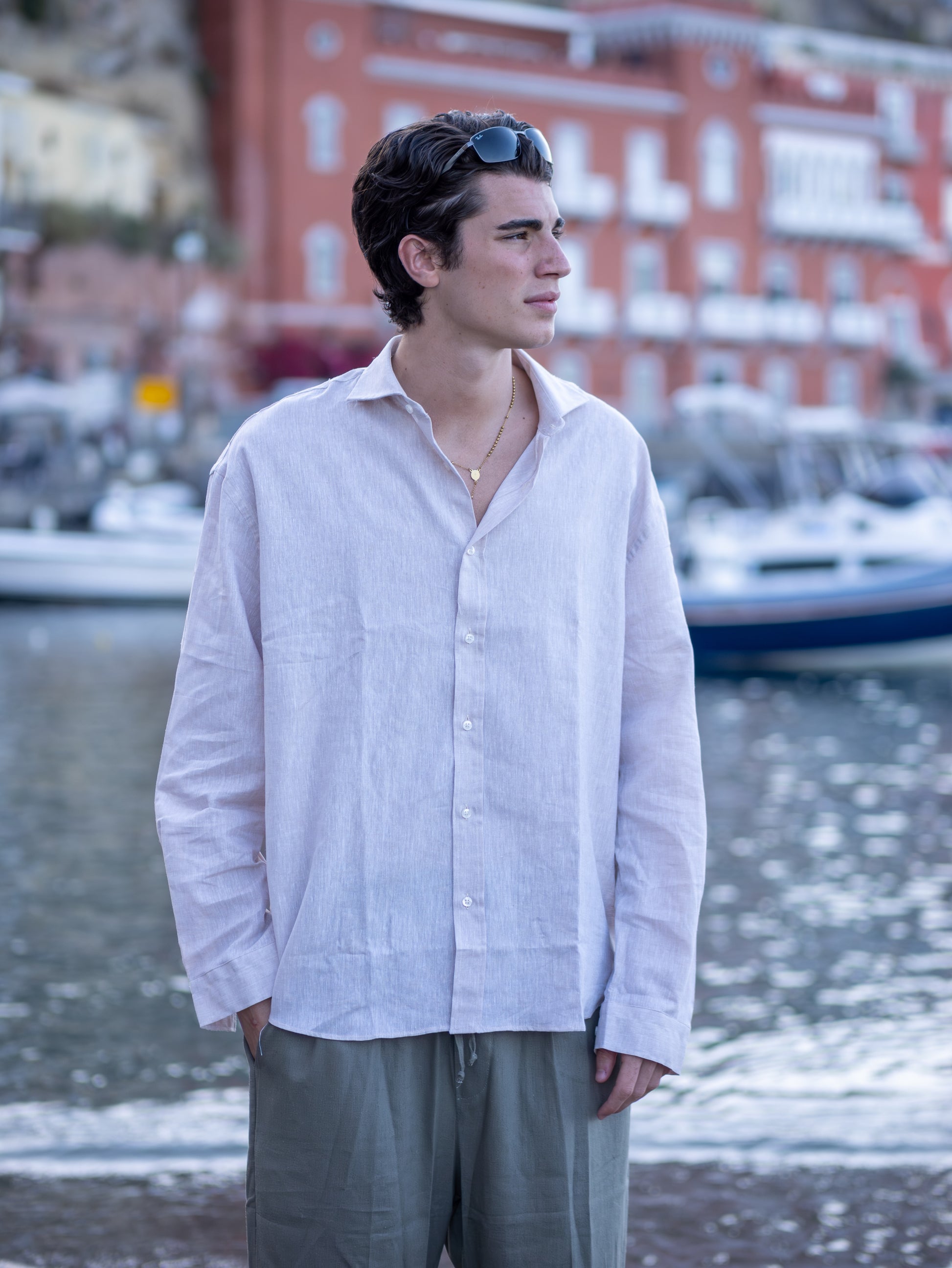 Camicia Lino Blush Essence