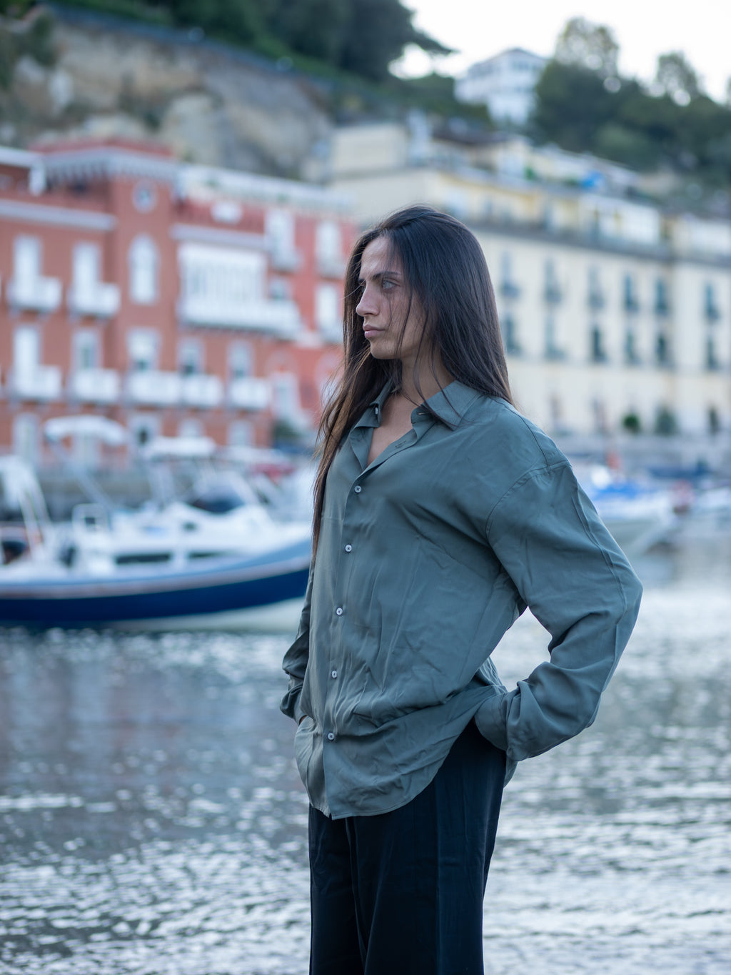 Camicia Olive Green