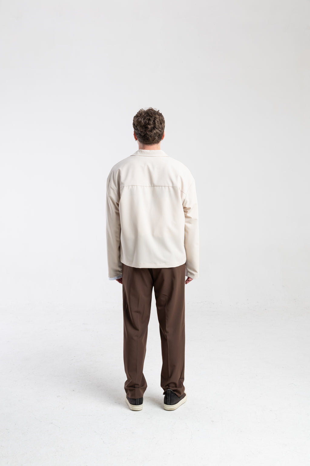 Tailored Relaxed Trousers – Coffee Brown
