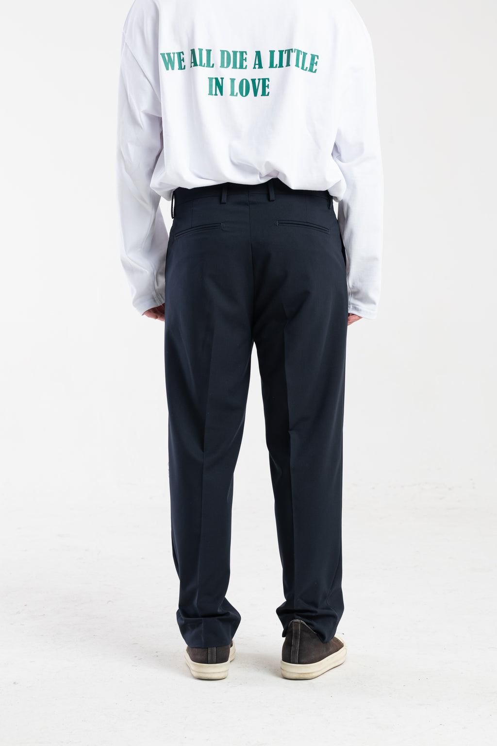 Tailored Relaxed Trousers – Blue